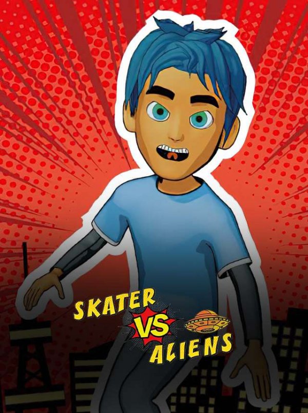 Skater vs Aliens Action