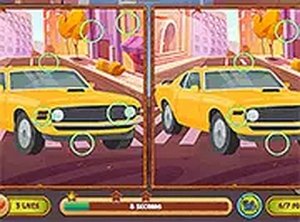 Cars Find the Differences Puzzle Game