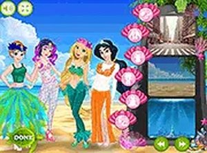 Princess Mermaid Parade Dress Up Game